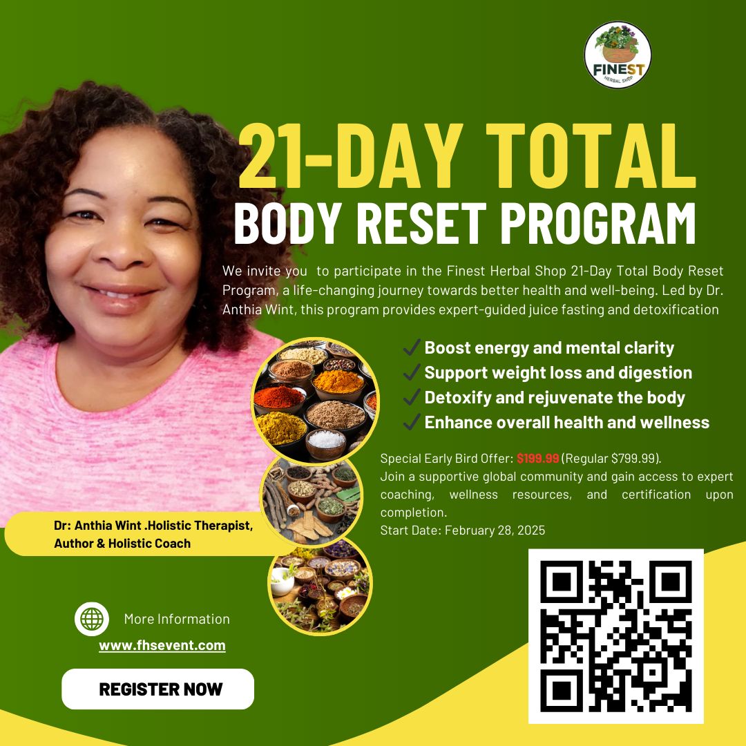 Join The 21 Days Body Rest Program By Dr. Anthia Wint