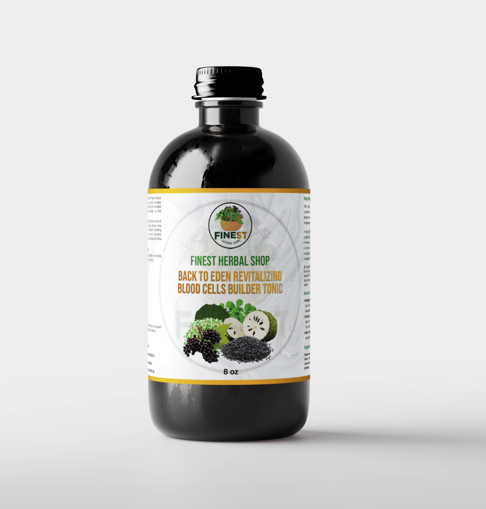Finest Herbal Shop Back To Eden Revitalizing Blood Cells Builder Tonic