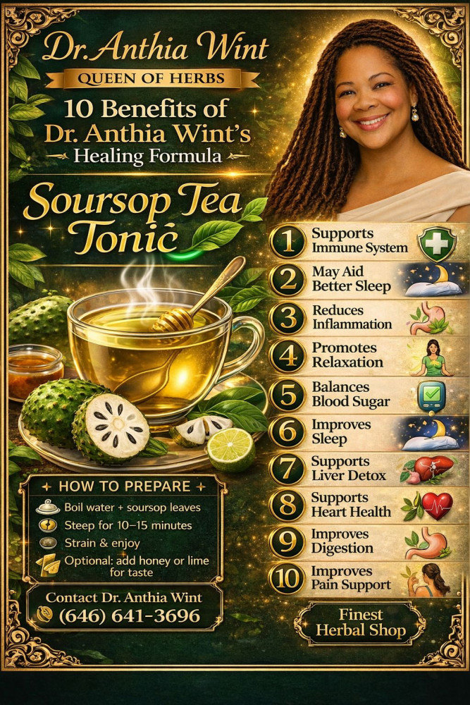 Soursop Tea Tonic: The Ultimate Herbal Healing Drink for Immunity, Detox & Total Body Wellness