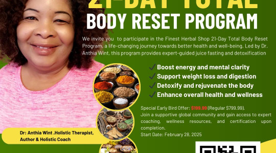 Join The 21 Days Body Rest Program By Dr. Anthia Wint